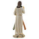 Estatua Jesús Misericordioso dos rayos resina 12,5 cm s4