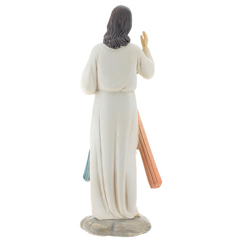 Statue aus Harz Gnadenbild vom Barmherzigen Jesus, 20,5 cm 4