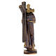 Jésus porte la Croix vêtements or marron statue résine 12 cm s4
