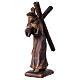 Statua Gesù porta croce Calvario resina 18 cm s2