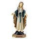 Immaculate Mary statue open arms in resin 10x5 cm s1