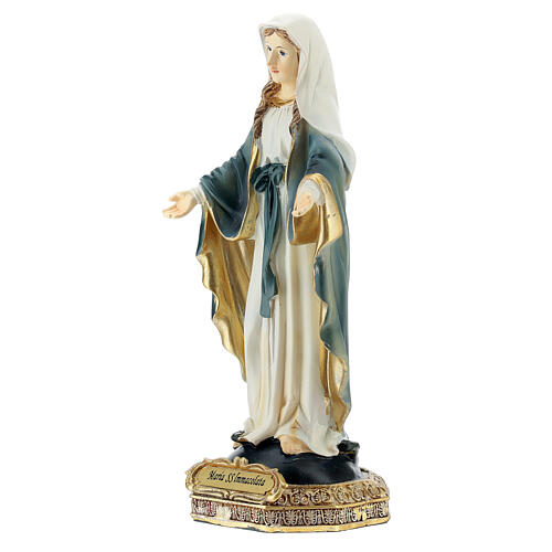 Immaculate Virgin 14.5 cm statue in painted resin 2