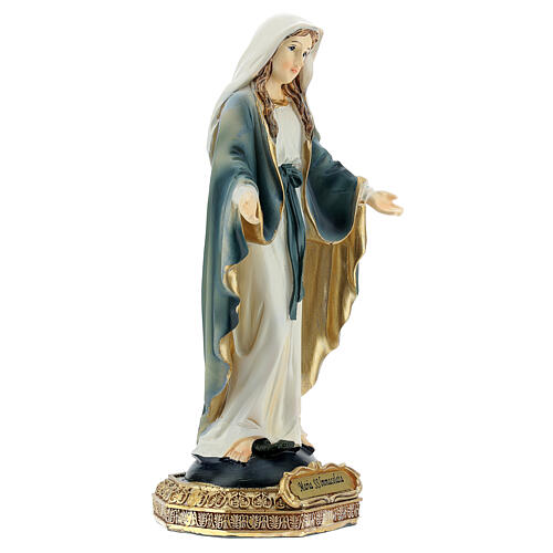 Immaculate Virgin 14.5 cm statue in painted resin 3