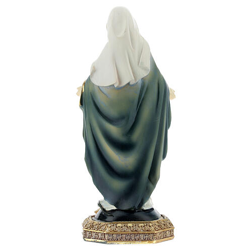 Statue Immaculée Conception résine 15 cm 4