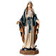 Immaculate virgin with gold details 31 cm statue in painted resin s1