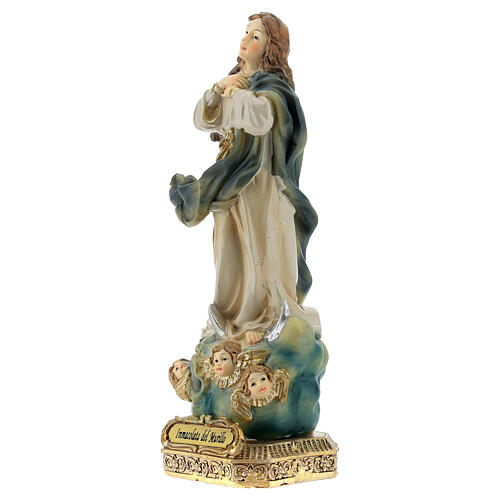 Murillo's Immaculate Virgin 14 cm statue in painted resin 2