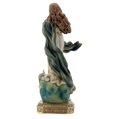 Estatua Virgen Inmaculada Murillo 14 cm resina 4