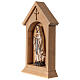 Our Lady of Lourdes statue in resin wood niche 22x13 cm s2