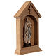 Our Lady of Lourdes statue in resin wood niche 22x13 cm s3