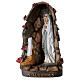 Statue grotte Lourdes Notre-Dame et Bernadette résine 21 cm s1