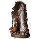 Statue Lady of Lourdes in grotto with Bernadette resin 21 cm s2