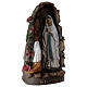 Statue Lady of Lourdes in grotto with Bernadette resin 21 cm s3