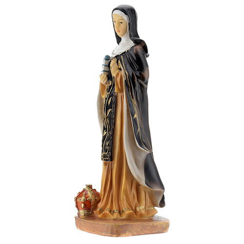 Estatua resina Santa Edvige de Polonia 19 cm 2