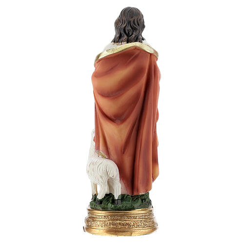 Gesù Buon Pastore 12 cm statua resina 4