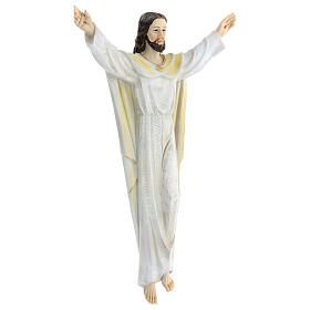 Gesù Risorto 30 cm statua resina dipinta da appendere