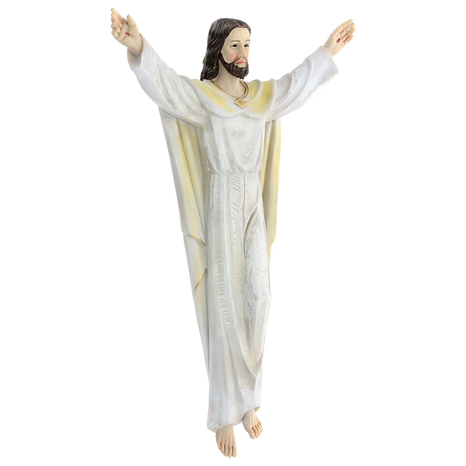 Risen Christ statue 30 cm in resin painted for hanging online sales