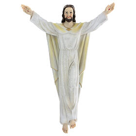 Risen Christ statue 30 cm in resin painted for hanging