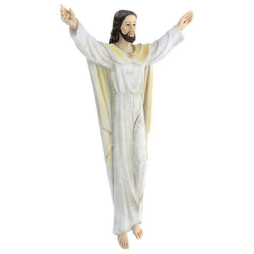 Risen Christ statue 30 cm in resin painted for hanging 2