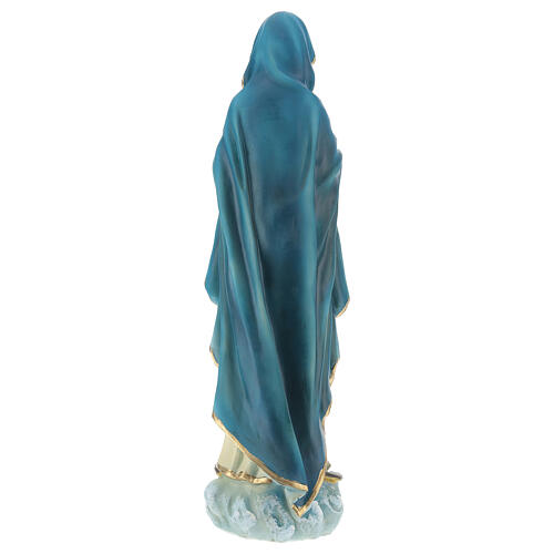 Immaculate Virgin with joined hands 30 cm statue in painted resin 4