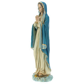 Immaculée Conception avec mains jointes 20 cm statue en résine