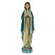 Inmaculada 12 cm manos juntas estatua resina pintada s1