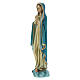 Inmaculada 12 cm manos juntas estatua resina pintada s2