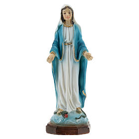 Immaculate Virgin with joined hands 12 cm statue in painted resin