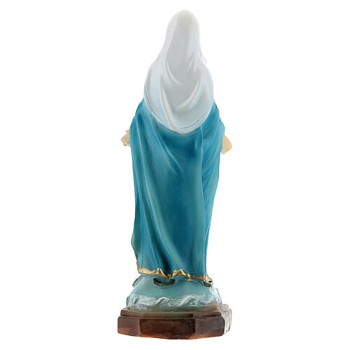 Immaculate Virgin 12 cm statue in painted resin 4