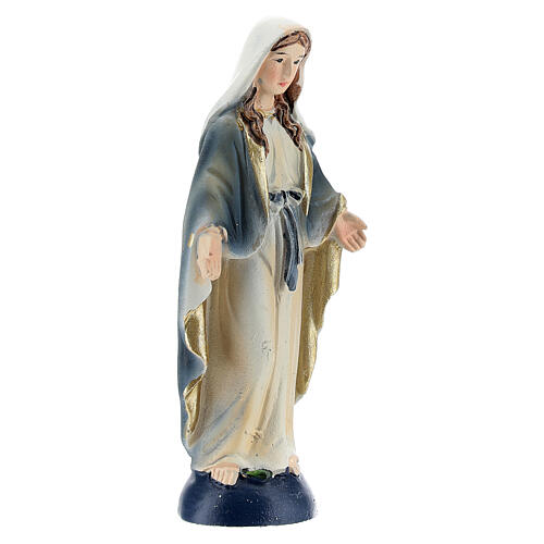 Immaculate Virgin 8 cm statue in painted resin 3