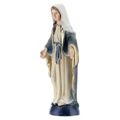 Virgen Inmaculada 8 cm resina pintada 2