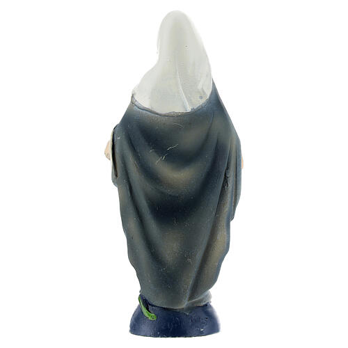 Resin Mary Immaculate statue 8 cm painted 4