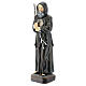 Saint Francis of Paola painted resin statue 20 cm s2