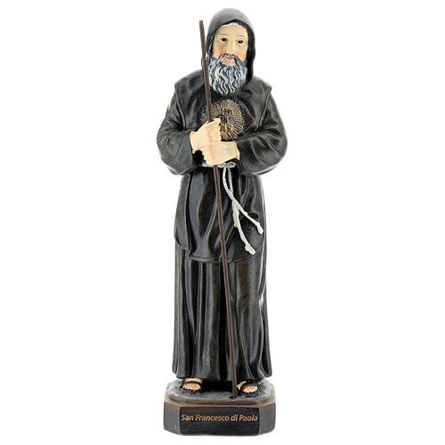 Saint Francis of Paola statue 20 cm painted resin  1