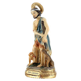 San Lázaro 12 cm estatua de resina pintada