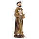 Saint Francis with birds 9 cm painted resin statue s3