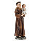 Saint Anthony with Child statue 9 cm painted resin s3