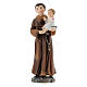 St Anthony statue with Child painted resin 9 cm s1