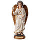 Archangel Gabriel statue with golden details and circular base 30 cm s1