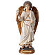 Statue Archangel Gabriel detailed gold painted on round base 30 cm s1