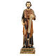 Statua San Giuseppe falegname resina dipinta 15 cm s1