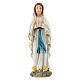 Our Lady of Lourdes painted resin statue 9 cm s1