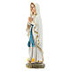 Our Lady of Lourdes painted resin statue 9 cm s2