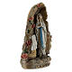 Our Lady of Lourdes with cave painted resin 10 cm s3