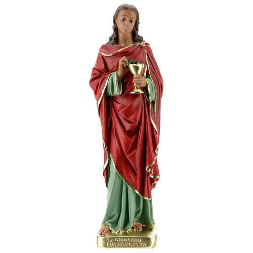Statue plâtre Saint Jean Évangéliste 30 cm Barsanti 1