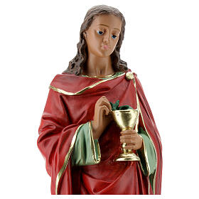 Statua gesso San Giovanni Evangelista 30 cm Barsanti