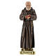 Padre Pio 30 cm hand-colored plaster statue Arte Barsanti s1