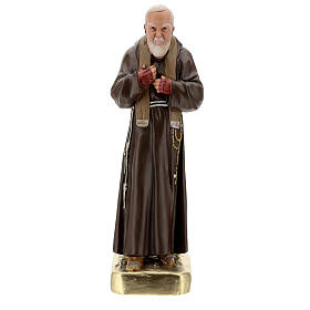 Statue Padre Pio 60 cm plâtre peint main Barsanti