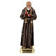 Statue Padre Pio 60 cm plâtre peint main Barsanti s1