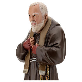 Imagem Padre Pio 60 cm gesso pintado à mão Barsanti