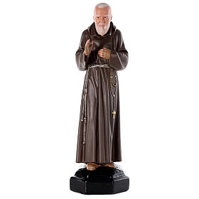 Padre Pio statue, 80 cm hand painted plaster Arte Barsanti